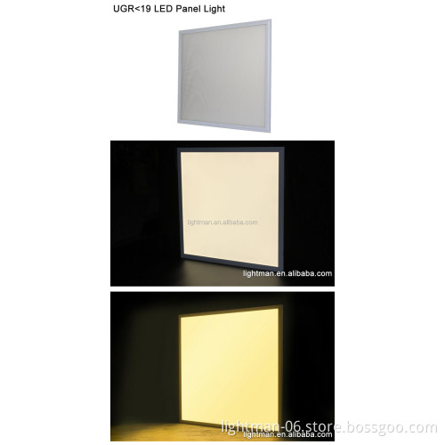 Suspended LED Panel Lighting 60x60: UGR16 UGR19 90 CRI 36W-595x595 Office